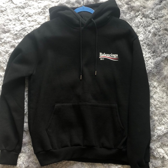 balenciaga hoodie 2017 black